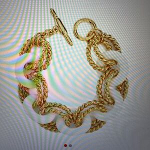 Kenneth Jay Lane bracelet white/gold